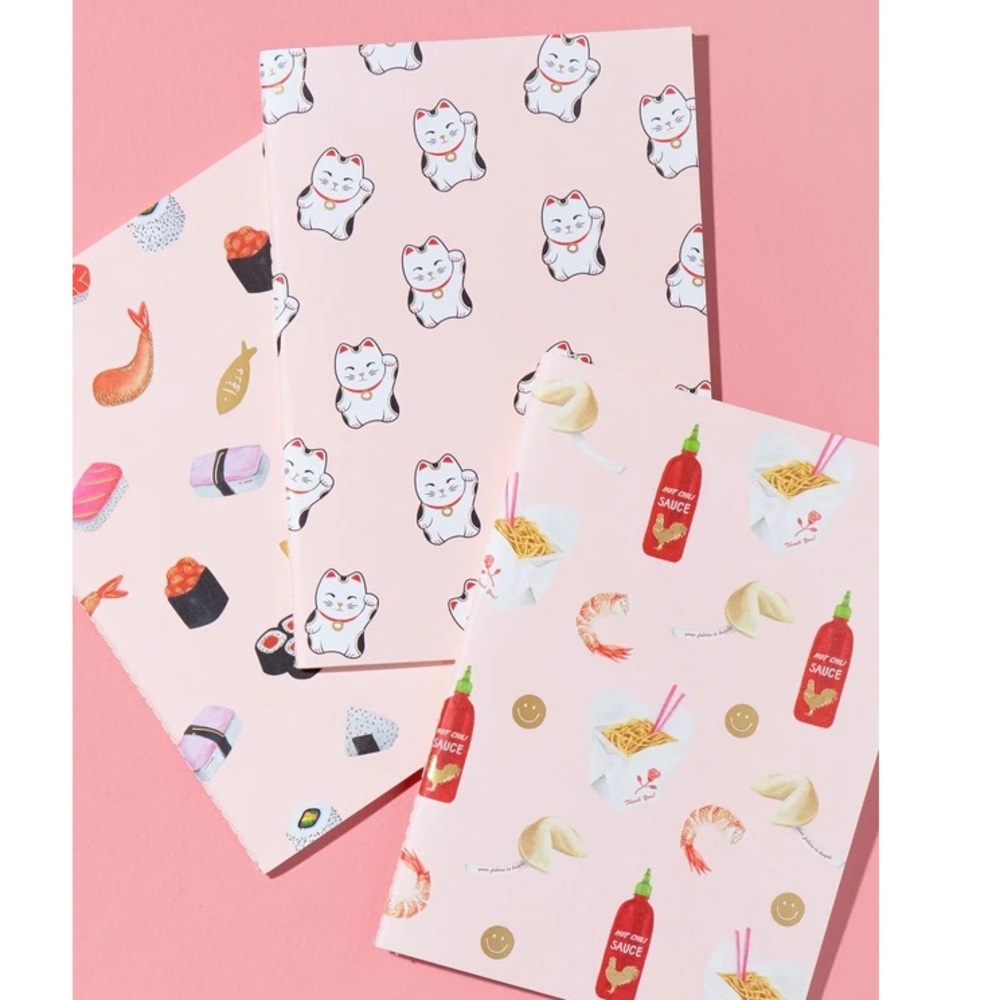 New Sonix mini pink notebooks holiday gifts bundle of three